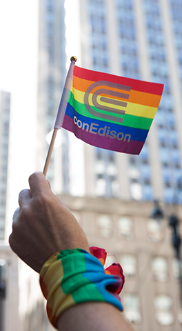Workforce Diversity & Inclusion - ConEdison Pride Flag